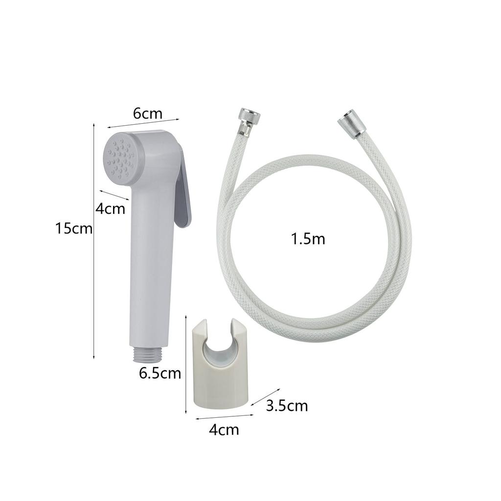 Bathroom Hand Held Bidet Shower Water Pressure Control with Hose