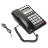 KXT8001CID Desktop Wired Phone Home Hotel Fixed Telephone with LCD Display Redial Function FSK DTMF(Black )