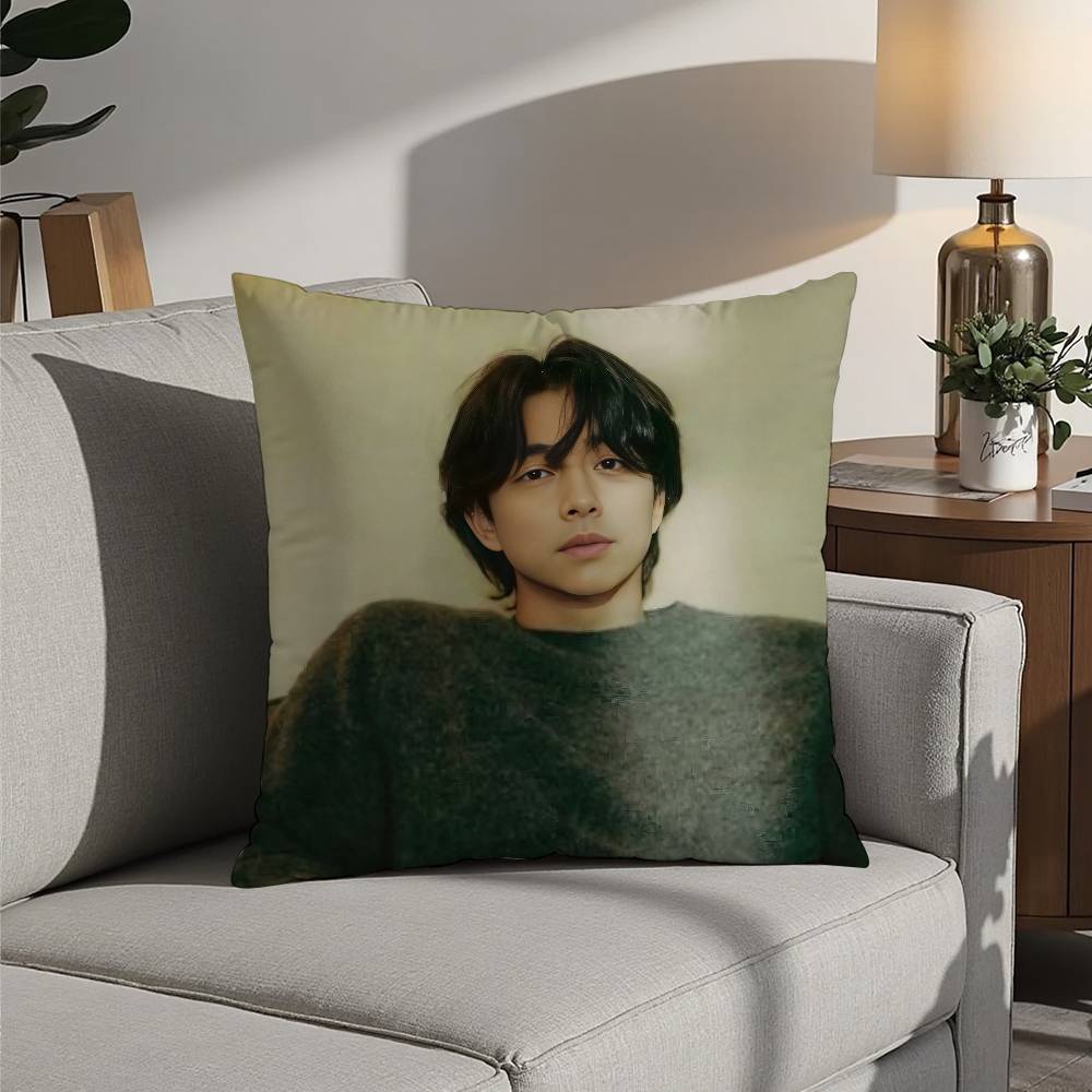 Custom G-Gong YooS KPOP Pillow Case 3D Print Polyester Fiber 40*40cm Home Sofa Throw Decoration Festival Gift