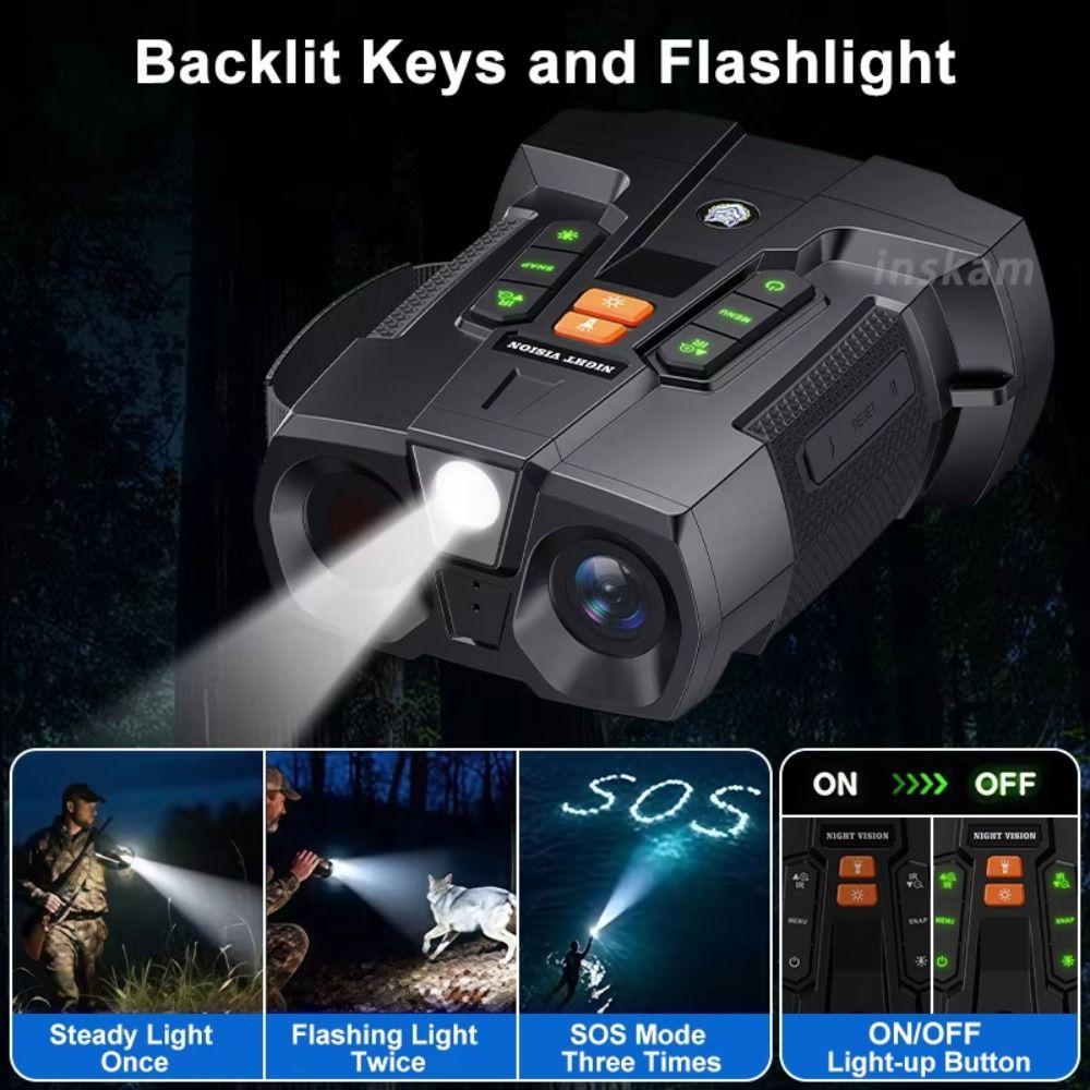 IPS Display Night Vision Binoculars Infrared Night Vision Telescope Outdoor Adventure