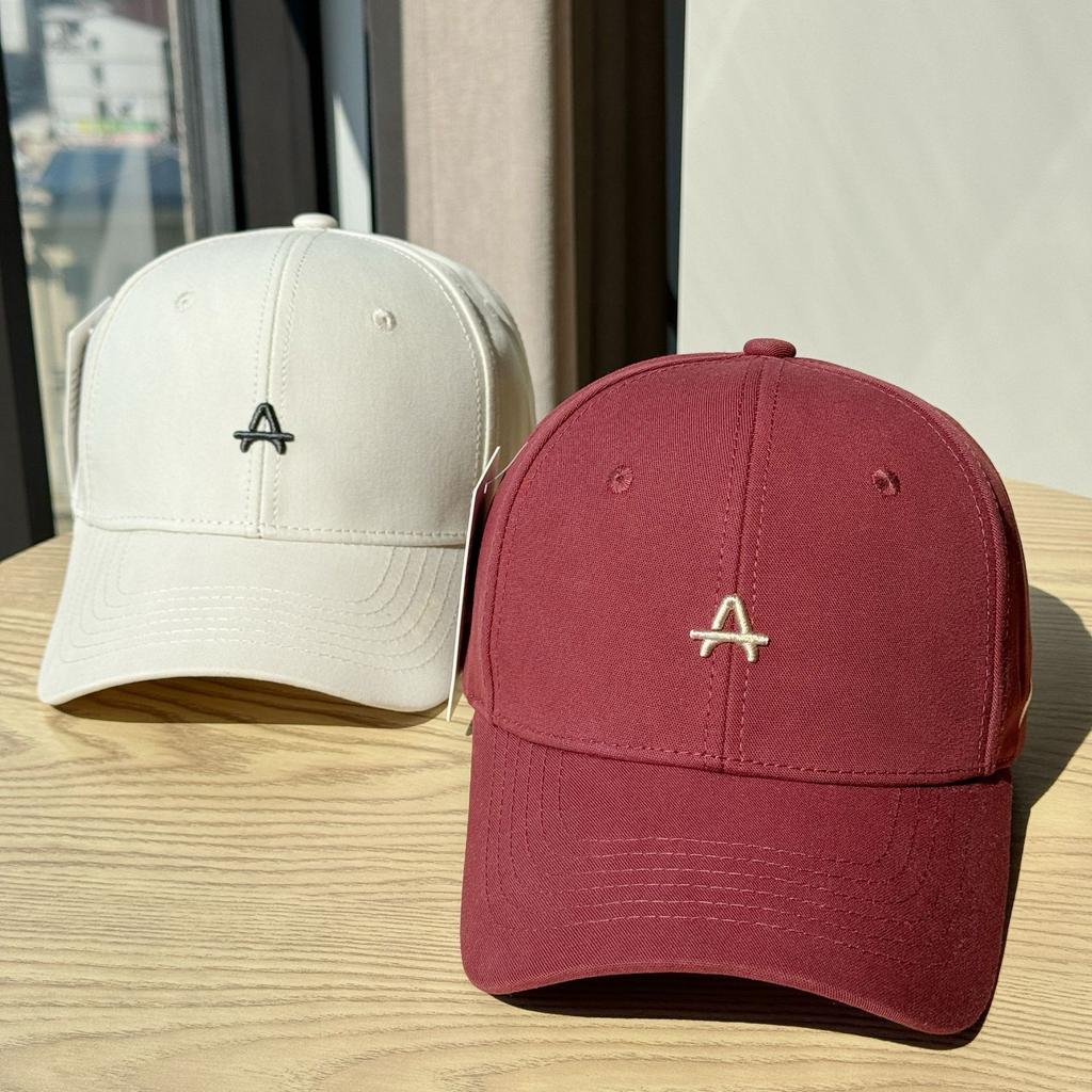 New versatile embroidered letter sunshade baseball cap for women, deep fit for large head circumference, makes face appear smaller, hard-brimmed