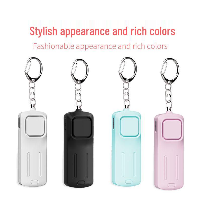 LED Rechargeable Personal Outdoor Alarm with Night Warning Light for Child Self-Defense