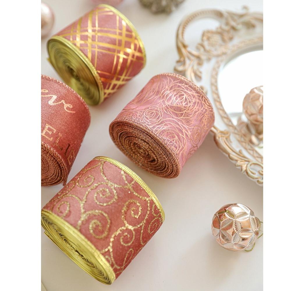 2m Fabric Swirl Ribbon DIY Burlap Ribbon New Christmas Ribbon