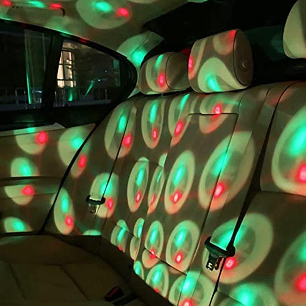 Car Projector Atmosphere Light LED RGB Portable 360° Rotation USB Star Night Light Romantic For Decoration (android Micro)