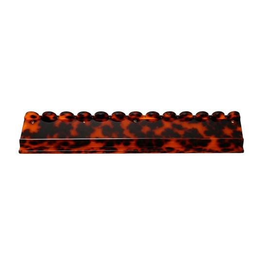 1/4Pcs Mahjong Rack with Detachable Magnetic Pusher Scalloped Acrylic Mah Jongg Tile Holder