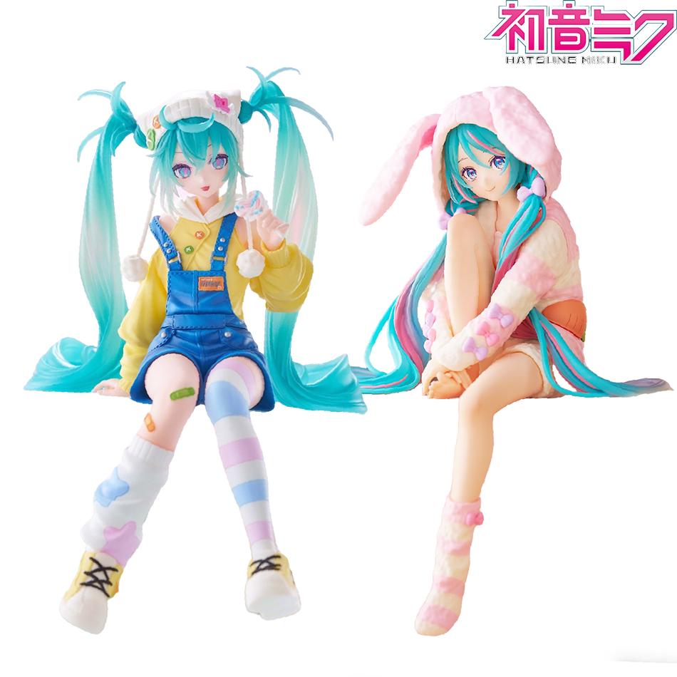 Anime Lutscher Hatsune Miku Handgemachte Hasenohren Pyjamas PVC Modell Animation Zubehör Ornamente Geburtstagsgeschenke