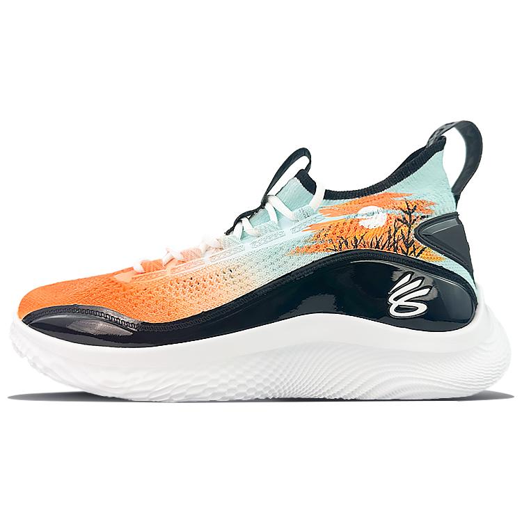 Under Armour Curry 8 Cushioning Abrasion Resistant Breathable Cushioning Abrasion Resistant Breathable Mid top 3024785-111(Team40-)