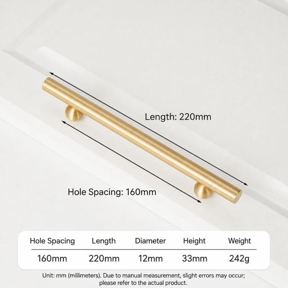 Minimalist Brass Cabinet Pulls Durable Gold Drawer Knobs Solid Brass Handles Cabinetry,Furniture