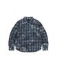 MAHAGRID Overdyed Check Shirt Indigo(Mg2Gsmw321A)
