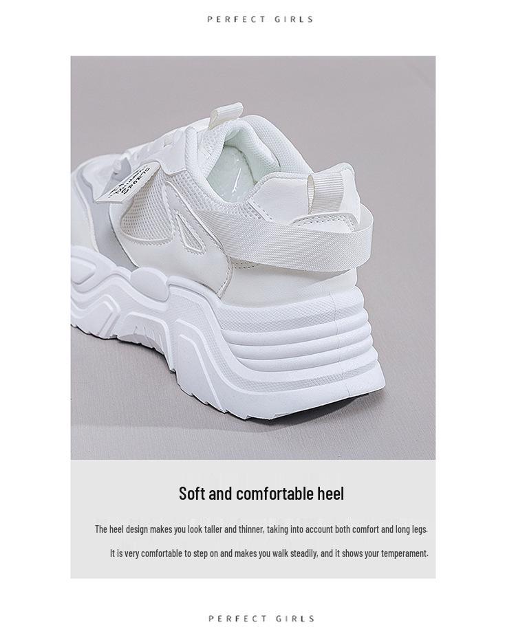 2025 Korean Dad Shoes for Women: Spring Casual, All-Match Sports, Street Style, Height-Increasing - Model K819