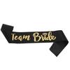 Gold Foil Bachelorette Party Sash Set: 'BRIDE TO BE' & 'TEAM BRIDE'