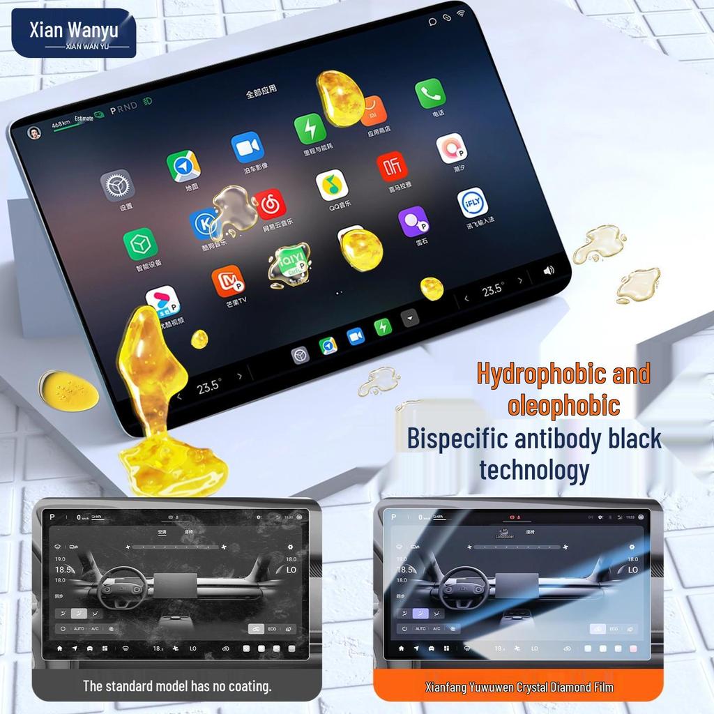 Changan Qiyuan A06 Screen Protector for 26 Models - Central Control Navigation Tempered Film