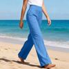 Women's Casual And Fashionable Color Loose Pants With Pocketes