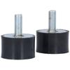 2 stk Vibrasjonsdempende Feste Gummiisolator for Luftkompressor Dieselmotor VD M10 25mm