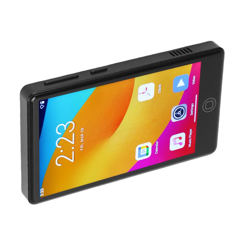 MP3 Player with Bluetooth and WiFi Support for Android14 Clear Sound Quality 4 Inch Touch Screen Built in Speaker