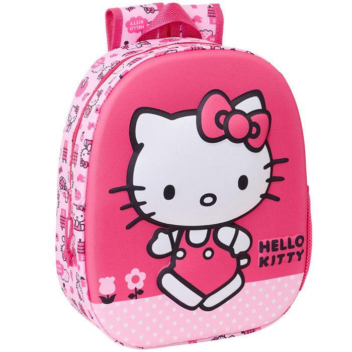 Hello Kitty Rucksack Rosa 3D 33 CM Kindergarten
