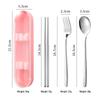 Wutuo Portable 304 Stainless Steel Cutlery Set with Case