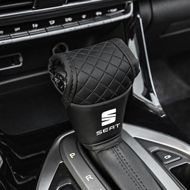 Rldf3 Fundas Antideslizantes de Cuero para Palanca de Cambios de Coche para SEAT Toledo Leon Exeo Mk3 Mk2 Ateca Altea Bolero Salsa
