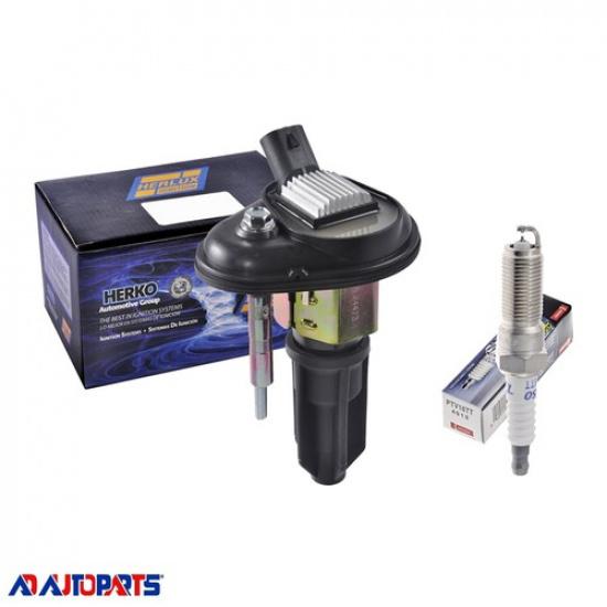 1  B052 Ignition Coil + 1 Platinum TT Spark Plug 4513 For GMC Canyon Envoy