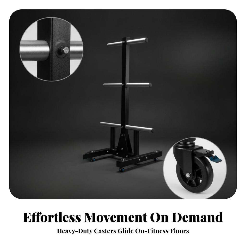 Barbell Plate Storage Rack Universal Weight Safeguarding for Home Gym