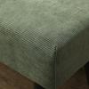 Bench Upholstered Bench with Corduroy Cover, Bed Bench with Metal Legs, Shoe Bench 100 x 36 x 45 cm Green