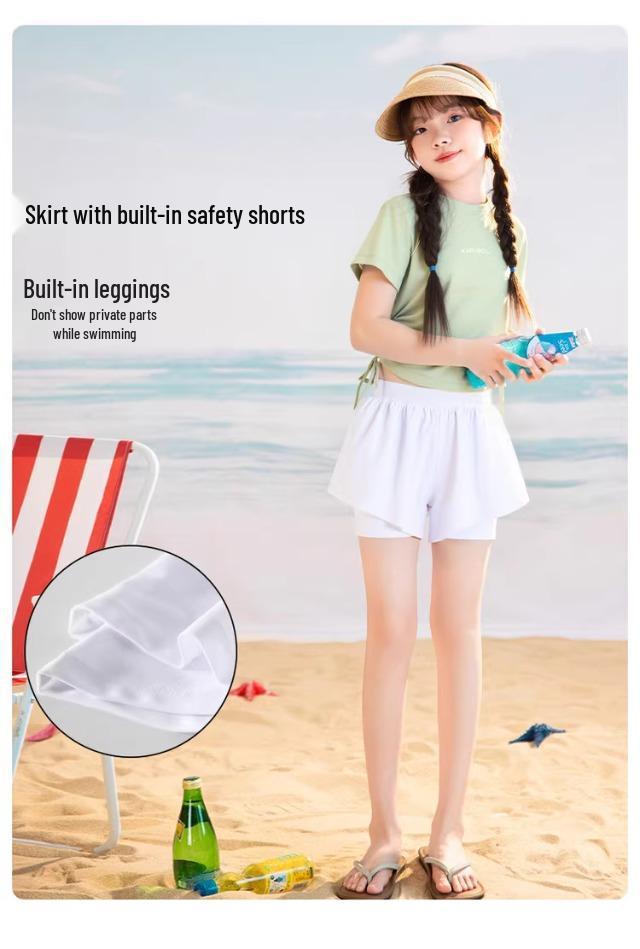 Girls' High-End Tankini Swimsuit - Summer Beach Fashion for Kids