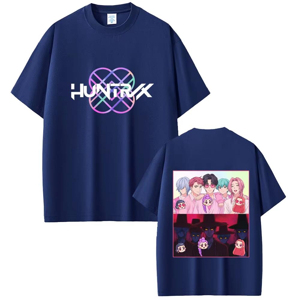 KPop Demon Hunters T-shirts Saja Boys Tee Shirt Rumi Mira Zoey T-shirt Men Women Cotton Casual Cartoon Short Sleeve T Shirt Tops