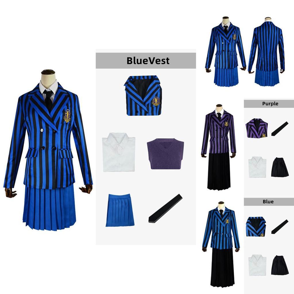 Wednesday Addams The Addams Family Costume School Uniform Dress