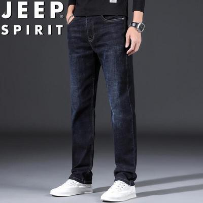 JEEP SPIRIT Men's Relaxed Fit Straight Leg Jeans