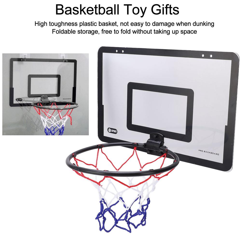 Hanging Door Mounted Basketball Hoop Set Perforation Free Indoor Basketball Hoop Game for Basketball Lover