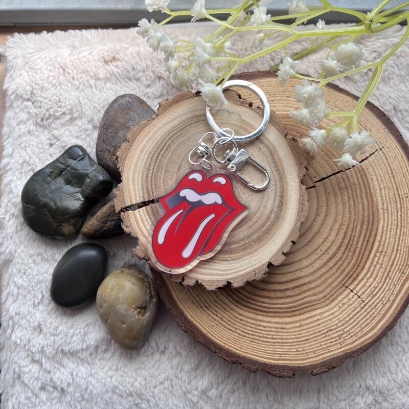 Sexy Lips Acrylic Keychain