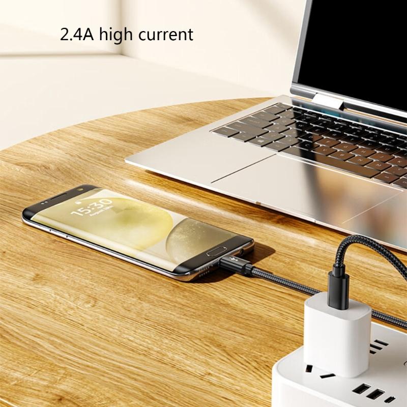 Metal USB C To Microed USB Connection Cable Supports Charging And File Transfer For Multiple Devices