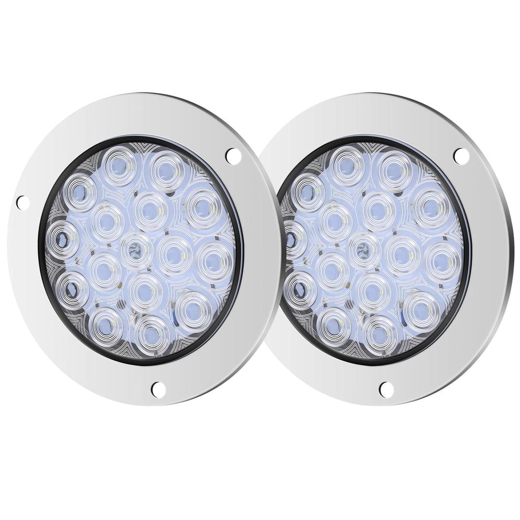 Aoling Truck Tail Lamp LED 24V Round Reverse Lamp Daylight for Trailers Trucks