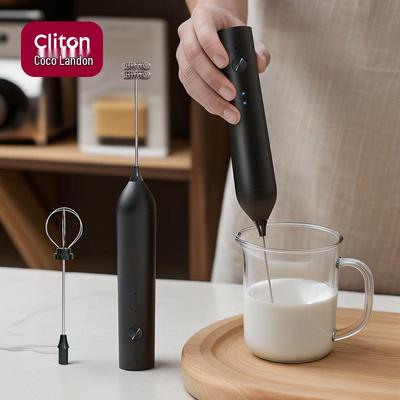 CLITON Rechargeable Handheld Electric Milk Frother