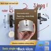 Double Towel Bar Alloy Aluminum Rack Punchin Type With Nonmarking Sticker