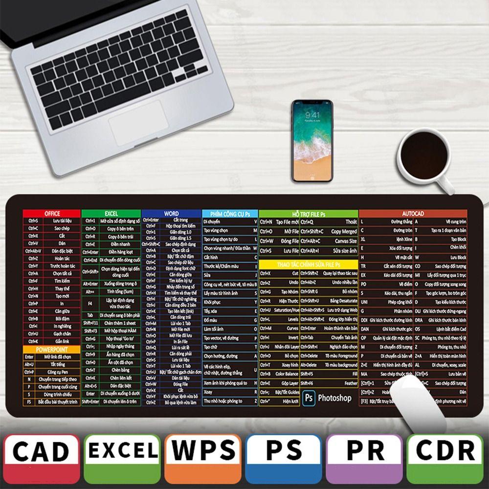 Function Shortcut Shortcut Mousepad Desk Protector Keyboard Mats  PC Accessories