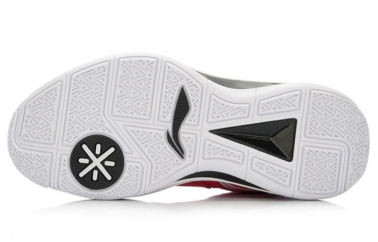 Li Ning All City 4 Mid Top Basketball Shoes Unisex Red Black ABAL005-4