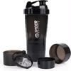 Large Capacity 550ml Shaker Cup With Graduations, Portable Sports And Fitness Water Bottle, Plastic Water Bottle