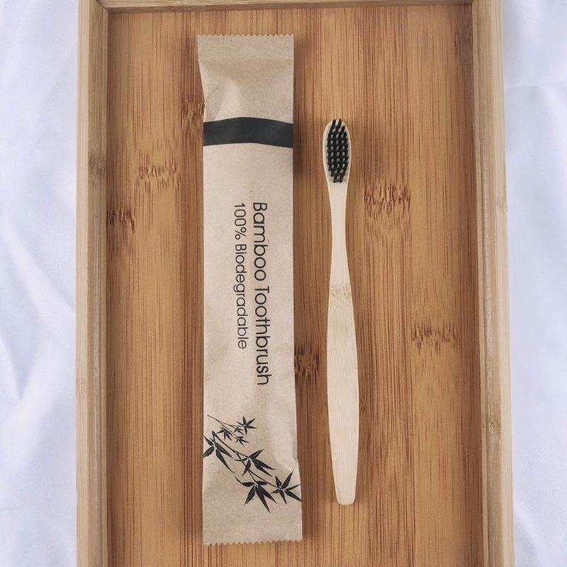 5Pcs Disposable Natural Bamboo Toothbrush Soft Bristle Bamboo Toothbrushes Soft Dental Oral Care Random Color