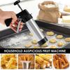 DIY Churro Maker Machine Cookie Press Gun Kit Stainless Steel Cake Cream Decorating Gun Set Biscuit Pastry Piping Nozzle Tools