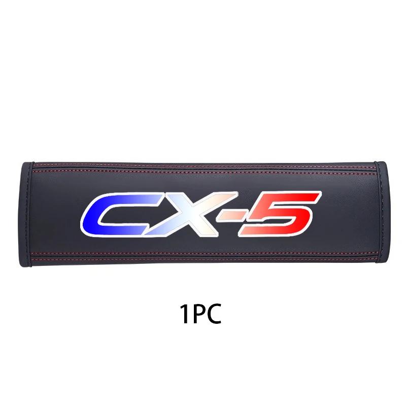 For Mazda CX 5 1pc Cowhide Car Interior Seat Belt Protector Cover For Mazda CX 5 car Auto Accessories IUE2