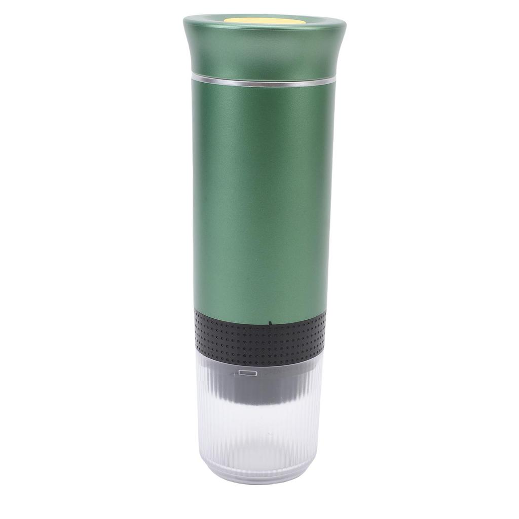 Portable Capsules Coffee Maker 72W 120ML Cup Full Automatic Outdoor Ground Coffee Machine for Home Travel Green