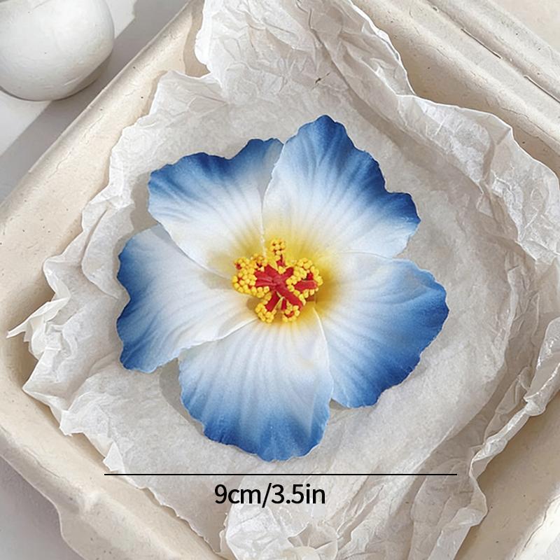 Plumeria Hibiscus Flower Hair Clip Hawaiian Flower Side Bangs Clip For Women Seaside Beach Hibiscus Flower Hairpin Headband