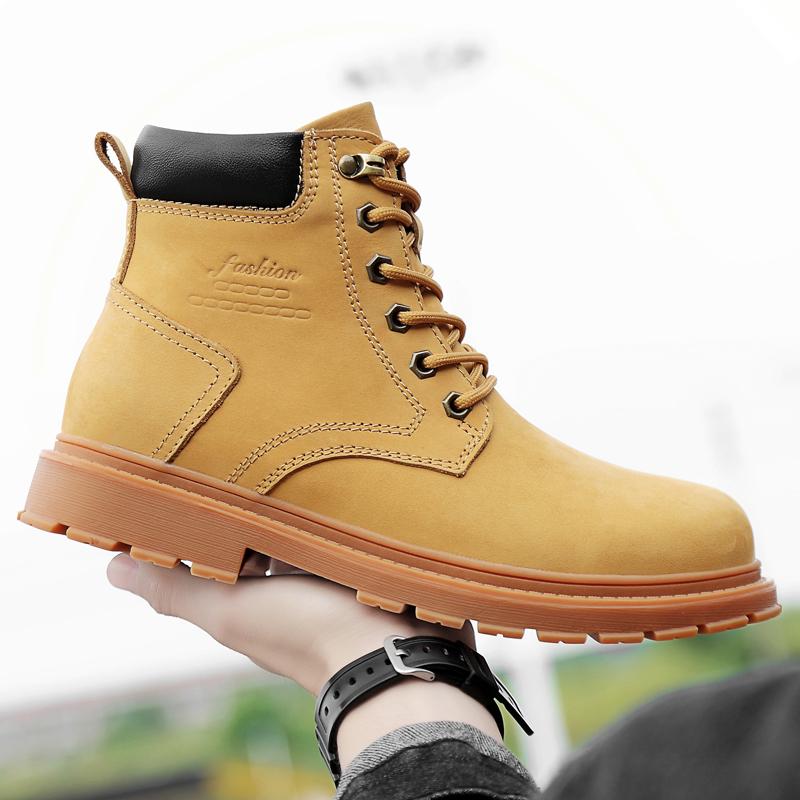 Satın alın Men Skid Resistant Hiking Shoes Fashion Mountain Boots