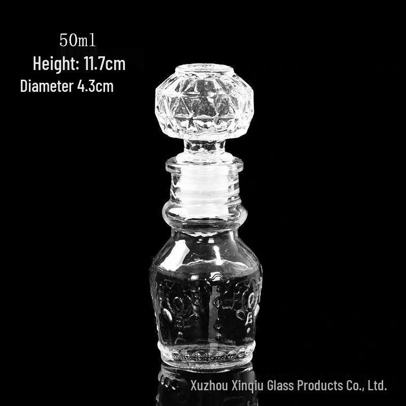 Creative Crystal Diamond Wine Decanter: 50ml-1000ml Transparent Red Wine Bottle
