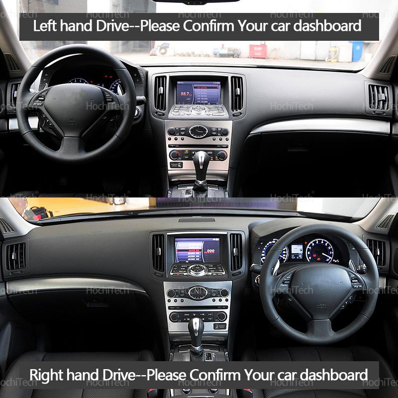 Dashboard Cover Pad Car Liner Anti-UV Mat Sunshade Dashmat Carpet Dash for Infiniti G37 G35 G25 2007 2008 2009 2010-2013