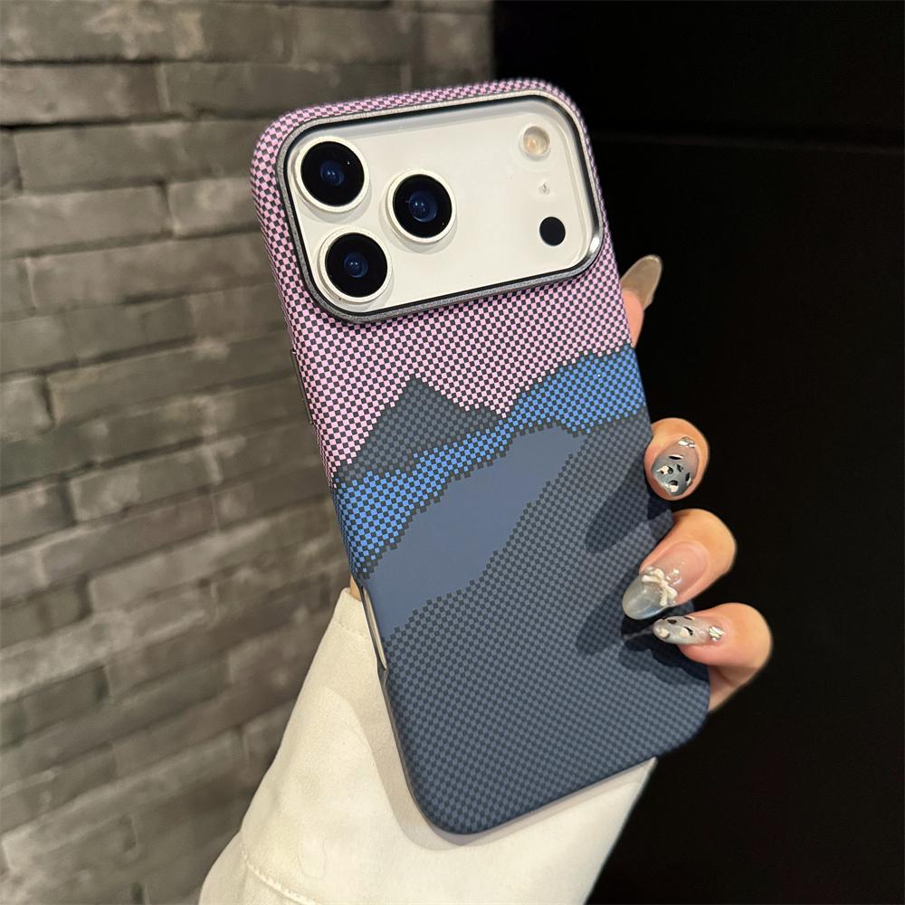 

Slim Matte Carbon Fiber for Magsafe PC Case for iPhone 17 Air 16 Pro Max 15 14 Plus 13 12 11 Wireless Charging Shockproof Cover iPhone 11