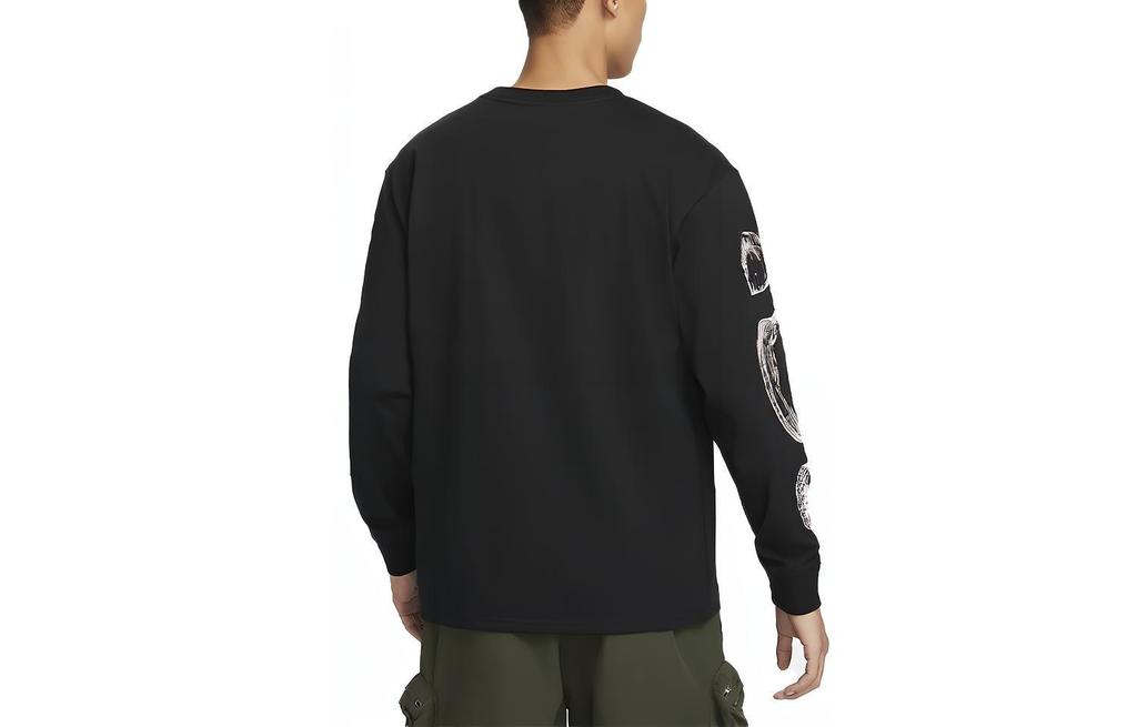 Nike ACG T Shirts Men's Black Crew Neck Moderate Straight Fit FV3489-010