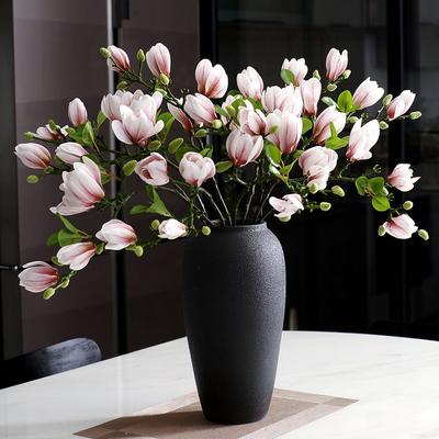 Artificial Silk Magnolia Flowers Home Outdoor Garden Vases Windowsill Wedding Bride Festival Outdoor Arch Decoration Diy Gifts