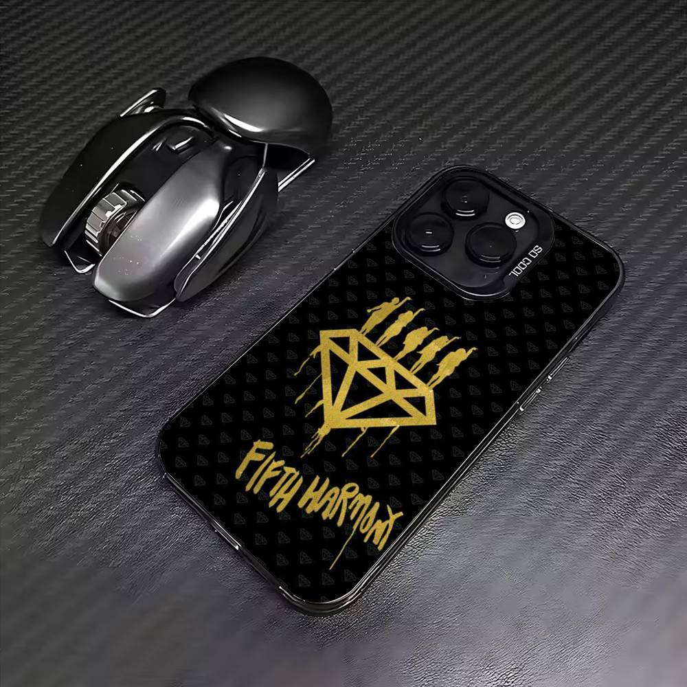 

F-Fifth H-Harmony Phone Case For iPhone17,16,15,14,13,12,11 Plus,Pro Max Colored Silver Plated Inside Cover iPhone17